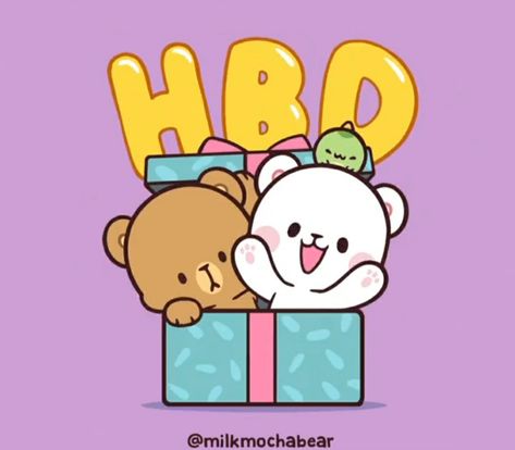 Cute Good Morning Gif, Milk And Mocha, Winnie The Pooh Drawing, Happy Birthday Cat, Happy Birthday Cards Diy, Hand Lettering Cards, Birthday Card Drawing, Friend Birthday Quotes, Milk & Mocha