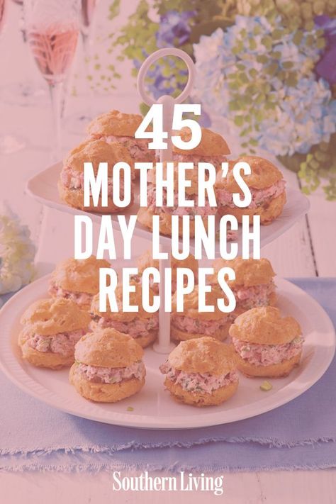 Whether you prefer a one-dish recipe or want to make a full lunch spread, we are sure Mama will love any of these Mother's Day lunch ideas. #mothersday #mothersdaybrunch #mothersdayrecipes #mothersdayfood #southernliving Mothers Day Food Ideas Lunch Party, Mothers Day Food Ideas Lunch, Mothers Day Potluck Ideas, Mother’s Day Picnic Food Ideas, Mothers Day Luncheon Ideas Food, Mother Day Food Ideas, Food For Mothers Day Lunch, Mother's Day Picnic Ideas, Mothers Day Lunch Recipes