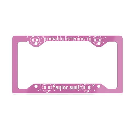 Metal License Plate Frame | License Plate Frame | Taylor Swift License Plate Frame | Car Accessories | Taylor Swift Car Accessories Taylor Swift License Plate Frame, Taylor Swift License Plate, Taylor Swift Car Accessories, Taylor Swift Car, Swift Car, Car Food, Cars Accessories, License Plate Covers, License Plate Frame