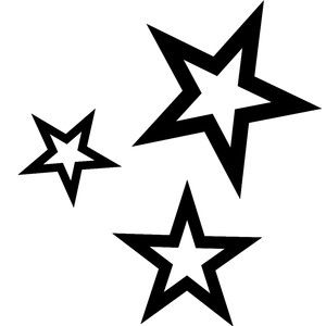 Silhouette Design Store - 311493 Tattoo Store, Dibujo Simple, Tattoos Infinity, Star Tattoo Designs, Black And White Stars, White Stars, Star Tattoos, Silhouette Design Store, Cricut Projects Vinyl