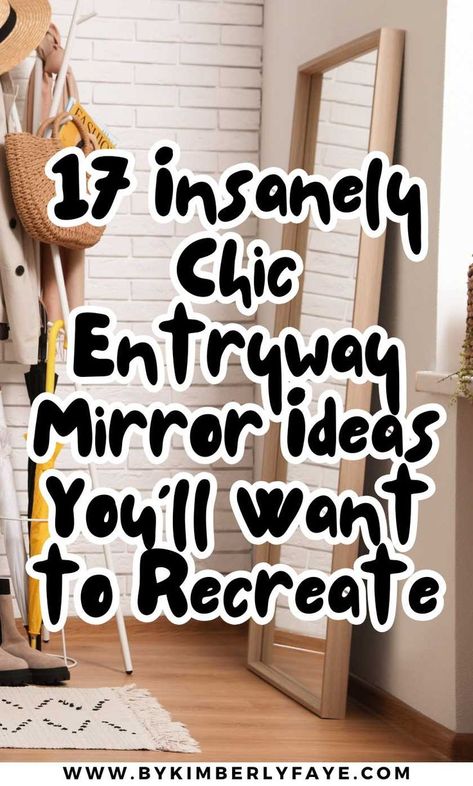 entryway mirror ideas full length Extra Large Mirrors Entryway, Hall Mirrors Entrance, Mirror With Shelf And Hooks, Garage Mirror Ideas, Mirror And Sconces Entryway, Entry Way Mirror Ideas Full Length, Entry Way Mirror Wall, Wall Length Mirror, Hallway Mirrors Ideas