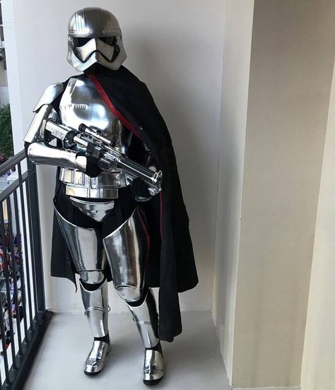 Captain Phasma - Force Awakens Captain Phasma Costume, Gwendolyn Christie, Captain Phasma, Star Wars Vii, Stormtrooper Helmet, Star Wars Halloween, Craft Foam, Star Wars Costumes, Mark Hamill