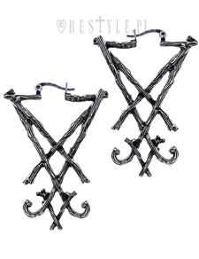 Lucifer Sigil, Restyle Clothes, Jewelry Gothic, Gothic Earrings, Head Jewelry, Wristband Bracelet, Red Jewelry, Grunge Textures, Iron Fist