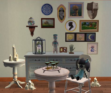 Creepy Doll, Cabinet Of Curiosities, Painting Collage, Creepy Dolls, Sims 2, Sims 3, Country Living, State Art, Hen