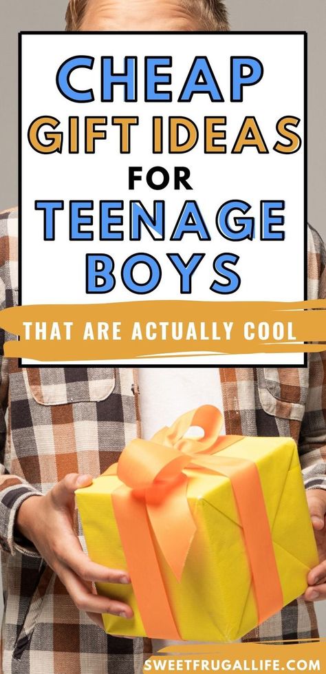 Teen Boy Gift Ideas, Gifts For Teenage Guys, Gift Ideas For Teen Boys, Boy Gift Ideas, Cheap Birthday Gifts, Family Projects, Cool Gifts For Teens, Teenage Guys, Budget Friendly Gift