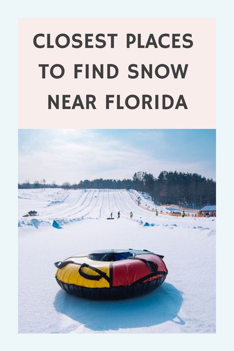 Discover the closest places to find snow near Florida for a winter wonderland getaway! Check out our guide for the best destinations, activities, and tips for a snowy vacation. Winter Road Trips In The Us, Things To Do In Winter Haven Florida, Florida In The Winter, Chipley Florida, Florida In December, Winter In Florida, Amicalola Falls, Winter Park Florida, Snow Tubing