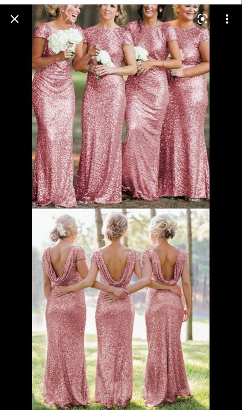 Sequin Bridesmaid Dress Long, Sequins Bridesmaid Dresses, Mermaid Formal Gowns, Blush Pink Wedding Dress, Red Evening Gowns, Vestidos Color Rosa, Sequin Bridesmaid, Tulle Homecoming Dress, Sequin Bridesmaid Dresses