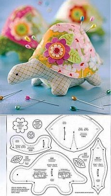 Sewing Crafts Ideas, Projek Menjahit, Farmhouse Small, Pin Cushions Patterns, Animal Sewing Patterns, Home Sewing, Sewing Stuffed Animals, Costura Diy, Fabric Toys