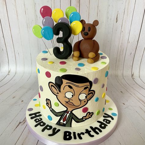 Mr Bean Cake Ideas, Mr Bean Party Theme, Mr Bean Cakes For Boys, Mr Bean Birthday Party Ideas, Mr Bean Cake Birthdays, Mr Bean Cake, Mr Bean Birthday, Teen Cakes, Bean Cake