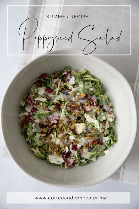 Kale Poppyseed Salad, Brussel Sprouts Cranberries, Kale Crunch Salad, Recipe With Kale, Poppyseed Salad Dressing, Poppyseed Salad, Kale Cabbage, Crunch Salad, Cabbage Salad Recipes