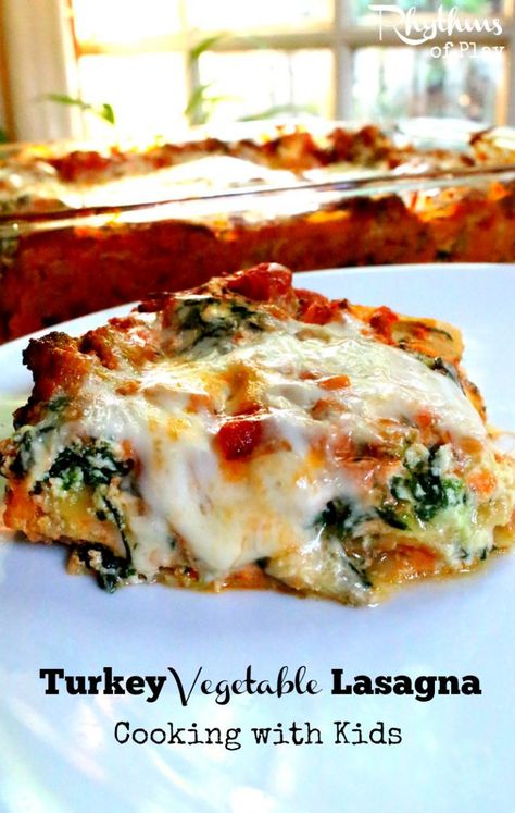 Ground Turkey Lasagna, Vegetable Lasagna Recipe, Veggie Lasagna Recipe, Healthy Lasagna Recipes, Lasagna Recipe With Ricotta, Turkey Lasagna, Lasagne Recipes, Veggie Lasagna, Vegetable Lasagna