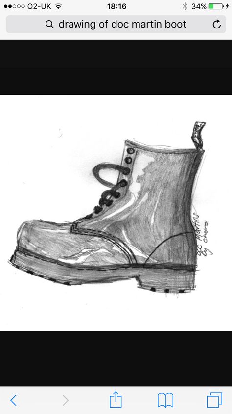 Docs Drawing, How To Draw Doc Martens, Dr Martens Drawing, Doc Martens Sketch, Doc Martens Drawing, Work Boots Drawing, Dr Martens Illustration, Boots Inktober, Doc Martin