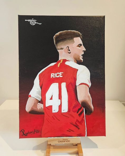 Latest commission of Arsenal Midfielder Declan Rice 🏴󠁧󠁢󠁥󠁮󠁧󠁿 Canvas Size: A3 (29.7cm x 42cm) #declanrice #artist #art #arsenalfc #arsenal #acrylic #acrylicpainting #painting #paintings #smallbusiness #premierleague #etsy #etsyshop #canvaspainting #comission #commissionsopen Soccer Pictures, Arsenal, Soccer Players, Canvas Size, Etsy Finds, Painter, Acrylic Painting, Canvas Painting, Etsy Seller