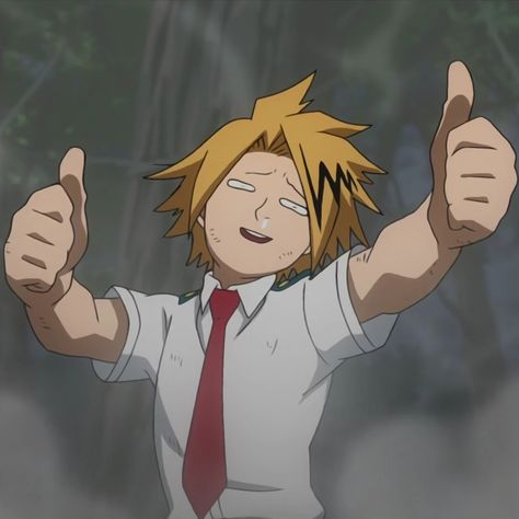 Kaminari Denki, Human Pikachu, Anime Kingdom, Denki Kaminari, Sketchbook Cover, Face Icon, Class 1 A, Cute Shark, Cartoon Profile Pictures