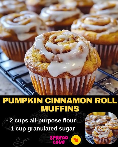 Pumpkin Cinnamon Roll Muffins Baked Meatloaf, Mexican Casserole Recipe, Cinnamon Roll Muffins, Pumpkin Cinnamon Rolls, Chicken Pasta Bake, Time Of The Day, Cinnamon Swirl, Pumpkin Dessert, Cinnamon Roll