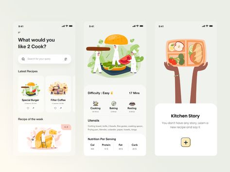 Food App Design, Recipe App, Desain Ui, Cooking App, Mobile App Design Inspiration, App Ios, Ux Design Inspiration, Sugar Eggs, Mobile Ui Design