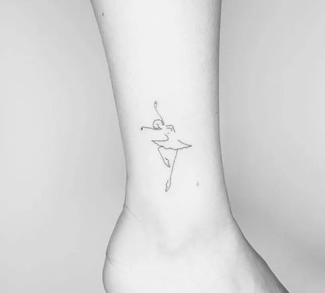 75 super tiny tattoos that even grandma would approve of Tattoos Related To Dance, Ballerina Tattoo Small, Ballet Tattoo Ideas, Tattoo Ideas Dance, Dance Related Tattoos, Dancer Tattoo Ideas, Dance Tattoo Ideas Small, Dance Tattoo Ideas, Dance Tattoos