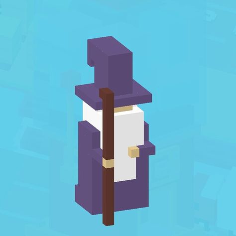 Minecraft Wizard Statue, Mad Wizard, Minecraft Wizard, Minecraft Arch, Voxel Character, Minecraft Statues, Cube World, 3d Pixel, Crossy Road