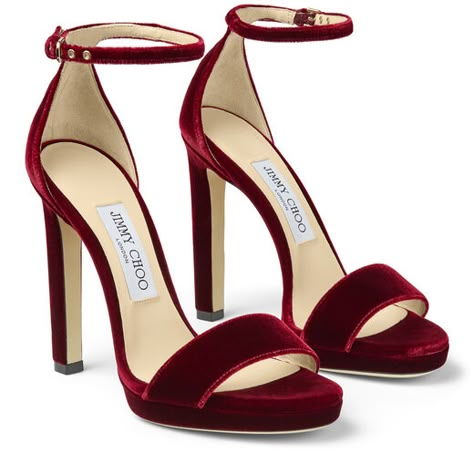 Jimmy Choo MISTY 120 Hak Tinggi, Heels Red, High Heel Dress, Jimmy Choo Heels, Red High, Carrie Bradshaw, Jimmy Choo Shoes, Crazy Shoes, Pretty Shoes