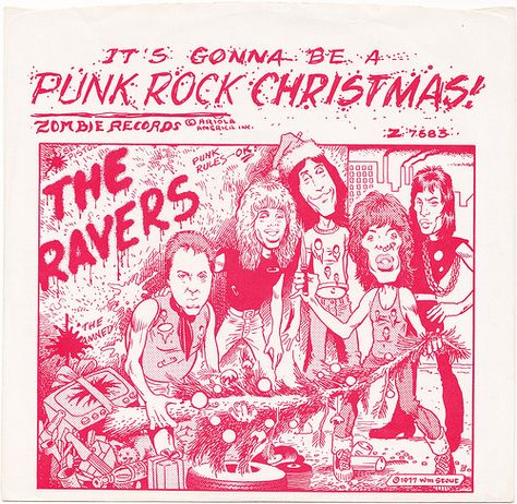 Punk Rock Christmas, Christmas Comics, A Punk, Punk Scene, R P, Save The Queen, 45 Rpm, Album Art, Punk Rock