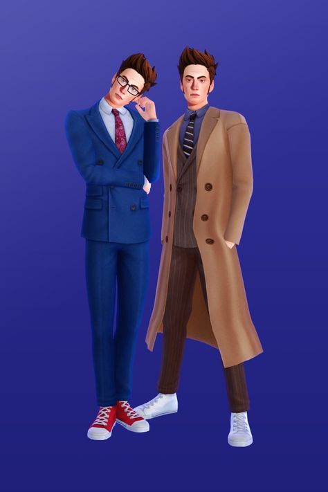 Sims Wedding, Doctor Coat, 4th Doctor, Cc Clothes, David Tennant Doctor Who, Male Clothing, Sims 4 Mm, Tenth Doctor, Maxis Match