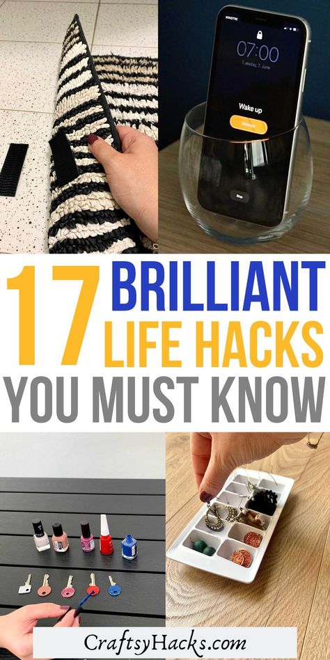 Life hacks are tips and tricks to incorporate in your life to make it easier. Want to know the very best life hacks to make your everyday routine better? Here are some awesome hacks and DIY ideas and home organization ideas for the home that you must try now. Daily Life Hacks, Daily Hacks, Easy Cleaning Hacks, Ideas Para Organizar, Organization Inspiration, Everyday Hacks, Practical Life, Amazing Life Hacks, Simple Life Hacks