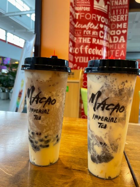 Coco Milk Tea, Macao Imperial Tea, Milk Tea Aesthetic, Philippine Photography, Tea Aesthetic, Food Diary, Yummy Foods, Bubble Tea, Milk Tea