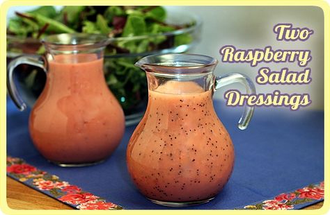 Raspberry Vinaigrette and Raspberry Poppyseed Dressing recipes Raspberry Vinegarette, Poppy Seed Salad Dressing, The Yummy Life, Raspberry Salad Dressing, Poppy Seed Salad, Raspberry Vinegar, Raspberry Salad, Seed Salad, Poppyseed Dressing