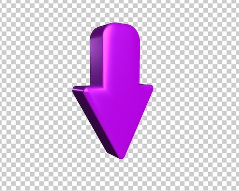 Arrow download purple icon 3d arrow down | Premium Psd #Freepik #psd #down #direction #arrow #website 3d Arrow, Direction Arrow, Thumbnails Youtube Background, Arrow Illustration, Youtube Background, Purple Icon, 3d Icons, Psd Icon, Vector Photo