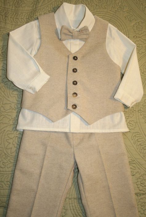 Hat, Pants and Vest / Ring Bearer / linen boys outfit / linen wedding / linen set / christening / baptism / MADE TO ORDER Ring Boy Outfits, Ring Bearer Attire, Linen Hat, Flower Girl Outfits, Ring Bearer Flower Girl, Boy Dress, Ring Boy, Linen Wedding, Bearer Outfit