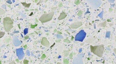 Stone Design - IceStone *CLEARANCE* - Denim Moss - CLEARANCE Recycled Glass Countertops, Glass Countertop, Ice Stone, Countertop Options, Glass Countertops, Countertop Colours, Beach House Kitchens, Sea Glass Colors, Countertop Surfaces