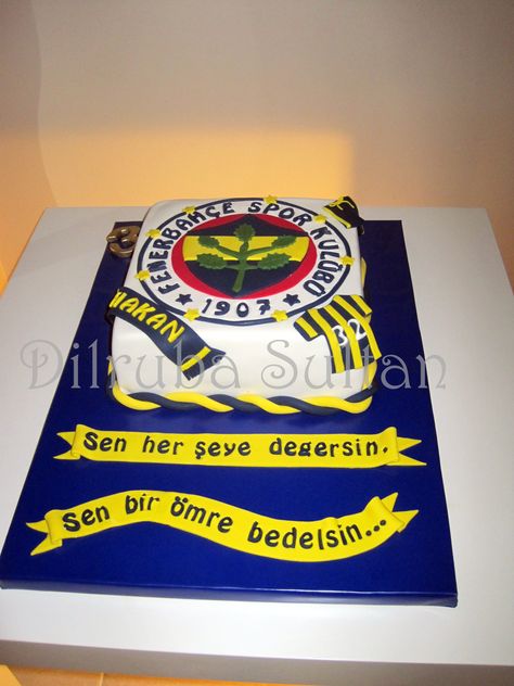 Fenerbahçe pastası Boy Birthday Cake, Boy Birthday, Clean Eating, Birthday Cake, Pasta, Cake, Birthday