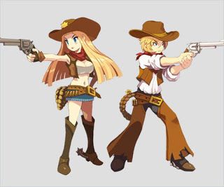 Cowboy Clothes Drawing, Chibi Cowboy, Lost Saga, Cowboy Character, 7th Dragon, Concept Art Character, Chibi Characters, Game Concept Art, Game Concept