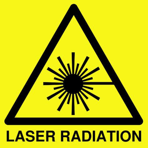 Science Laboratory Safety Signs: Laser Radiation Symbol Safety Signs And Symbols, Risk Matrix, Laser Signs, Signage Signs, Reduction Surgery, Chemistry Labs, Laser Tag, Laboratory Science, Diode