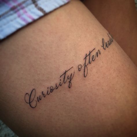 James Kong on Instagram: “Curiosity often leads to trouble 🙈 #jktattoos” Curiosity Often Leads To Trouble Tattoo, Trouble Tattoo, Curiosity Tattoo, Art Fantasy, Body Modifications, Tiny Tattoos, Tattoo Art, Tattoo Quotes, Art Tattoo