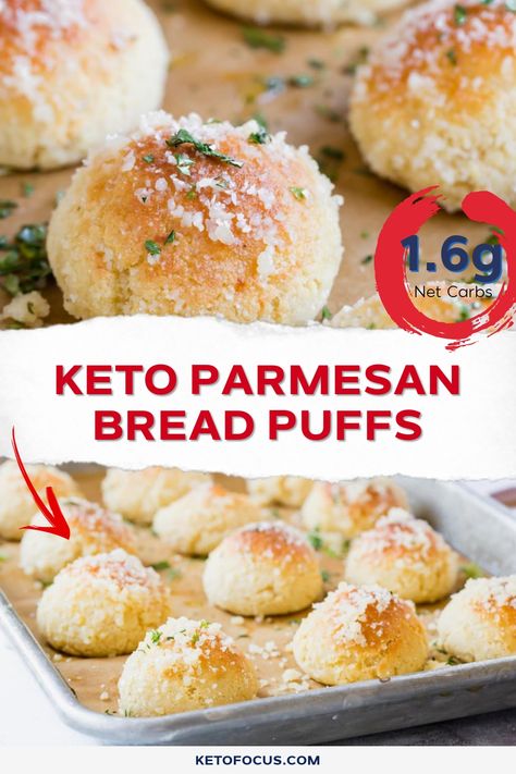 Finger Foods Low Carb, Keto Cheese Puffs, Healthy Keto Recipes Dinners, Keto Puff Pastry Dough, Keto Sides Dishes, Bariatric Bread, Ketofocus Recipes, Bread Puffs, Virta Recipes