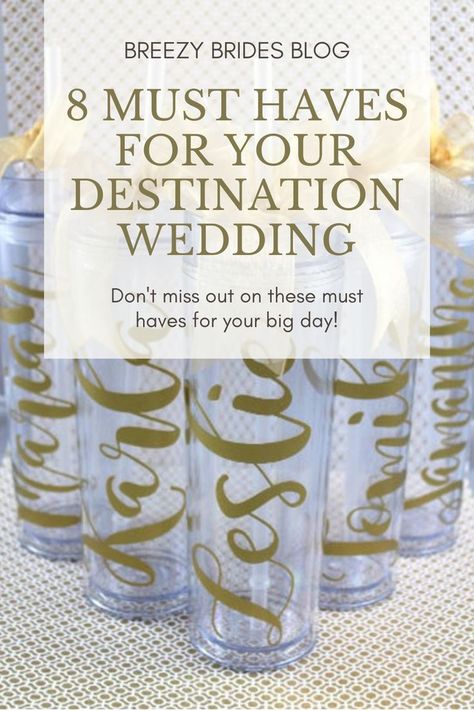 Gifts For Destination Wedding Guests, Wedding Party Favors For Guests Destination Wedding, Simple Destination Wedding Decor, Destination Wedding Must Haves, Destination Wedding Activities, Destination Wedding Checklist Timeline, Diy Destination Wedding Decor, Destination Wedding Ideas Decorations, Destination Wedding Gifts For Guests