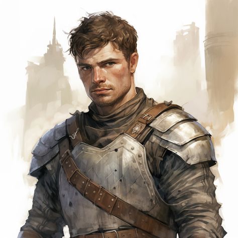 Fighter Dnd 5e, Dnd Paladin Male Human, Male Paladin Art, Dnd Knight Character Design, Dnd Fighter Art, Dnd Human Fighter, Human Fighter Dnd Male, Human Paladin Male, Knight Character Art Male