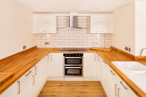 Cherry Worktop Gallery White Kitchen Wall Tiles, Grey Tile Kitchen Floor, White Kitchen Vintage, White Tile Kitchen Floor, White Kitchen Rustic, White Tile Kitchen Backsplash, White Kitchen Table, Kitchen 2021, White Cupboards