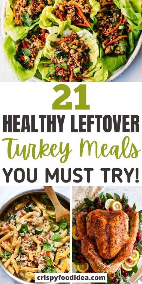 Leftover Turkey Healthy Recipes, Healthy Turkey Recipes Leftovers, Healthy Thanksgiving Leftover Recipes, Cooked Turkey Recipes Leftovers, Leftover Turkey Recipes Easy Healthy, Turkey Leftover Recipes Easy Dinners, Recipes With Leftover Turkey, Healthy Leftover Turkey Recipes, Turkey Leftover Ideas