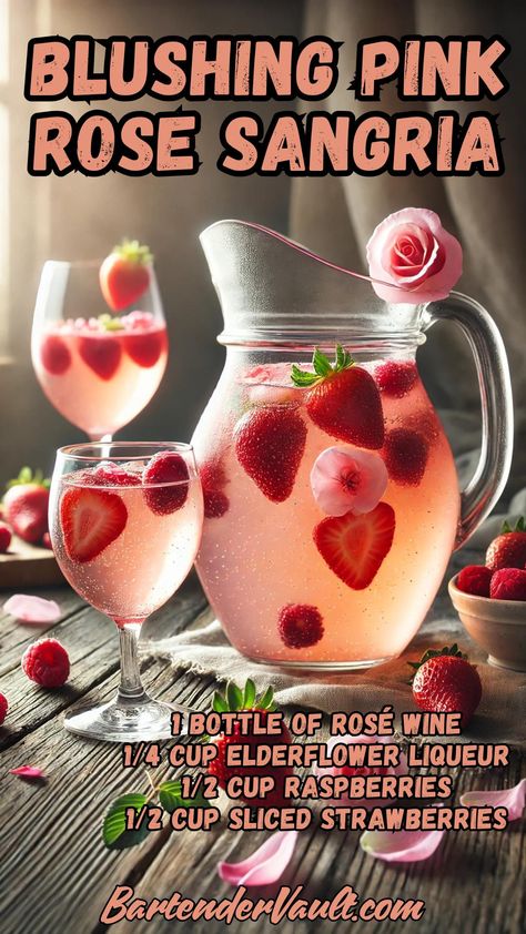 44 Best Sangria Recipes for 2025 38 Rose Punch Recipe, Pink Moscato Sangria, Rose Sangria Recipes Easy, Diy Sangria Bar, Diy Sangria, Best Sangria, Easy Sangria, Best Sangria Recipe, Moscato Sangria