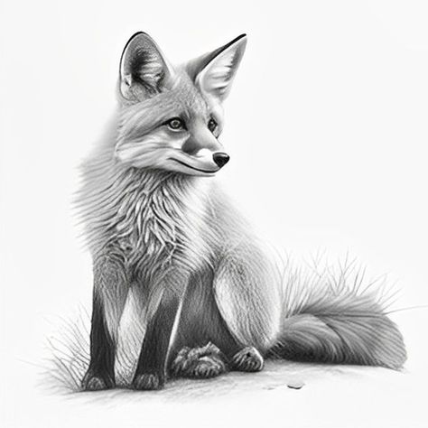 Fox Pencil Drawing, Fox Poster, Heartwarming Pictures, Realistic Pencil Drawings, Spirit Animal Art, Fox Face, Spirit Animals, Wild Beauty, Animals Art