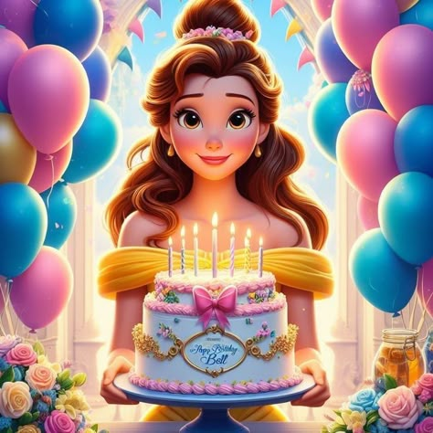 Cartoon Picture, Snow White Birthday, Disney Princesses And Princes, Images Disney, Disney Background, Birthday Wallpaper, Belle Disney, Disney Birthday, Princesa Disney