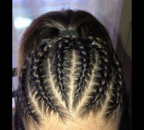 Braided Track Hairstyles, Cornrow Hairstyles For Sports, White Girl Hairstyles Braids, Game Day Braids Hairstyles, Braids For White Women Hairstyles, Cornrow Hairstyles For White Women, Ladies Undercut Hairstyles, Corn Rows White Women, Girls Wrestling Hairstyles