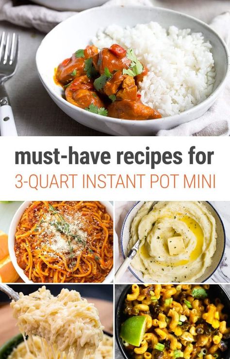 12 Must-Have Recipes For Instant Pot Mini (3-Quart pressure cooker) Instant Pot Mini Recipes, Mac And Cheese Rezept, Recipes For Instant Pot, Mini Crockpot Recipes, Mini Recipes, Recipes Instapot, Recipes Beef, Easy Instant Pot Recipes, Instant Pot Dinner Recipes