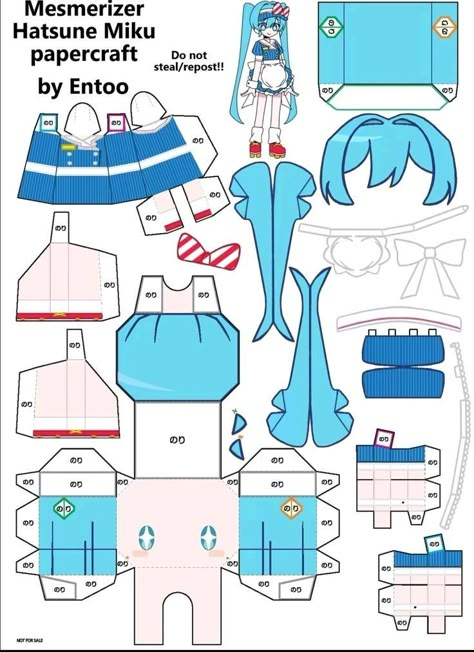 Paper Doll Printable, Paper Doll Craft, Paper Figures, Paper Doll Printable Templates, Vocaloid Funny, Anime Paper, Doll Template, Paper Dolls Diy, Paper Toys Template