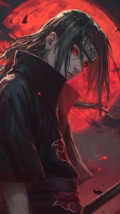 Unravel the mysteries of Itachi Uchiha with this captivating wallpaper. As a master strategist and tactician, Itachi's presence is both commanding and enigmatic. Dive into the world of Naruto with this stunning image, perfect for fans seeking to adorn their screens with the essence of ninja greatness. #ItachiUchiha #Naruto #AnimeWallpaper Itachi Uchiha Art Anime, Black Itachi, Itachi Wallpapers, Itachi Uchiha Wallpaper, Itachi Uchiha Wallpapers, Itachi Uchiha Live Wallpapers, Itachi Anime, Itachi Wallpaper, Aomine Kuroko