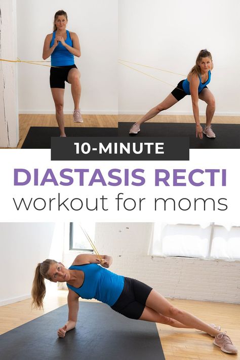 Diastasis recti (or the separation of the abs) is common during pregnancy, but most women aren't taught how to fix it. Enter this workout! Repair diastasis recti and rebuild abs after pregnancy with these 5 POSTPARTUM AB EXERCISES for moms! Beginner and advanced options offered. Diastasis Recti Exercises To Avoid, Exercises To Fix Diastasis Recti, Core Repair Workout, Workouts For Ab Seperation, Fixing Diastasis Recti, Lower Diastasis Recti Exercises, Postpartum Ab Rehab, Ab Separation Exercises, Diasis Recti