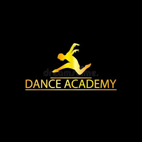 Luxury Golden Dance Academy Logo vector illustration Dance Academy Logo, Dance Posters, Logo Silhouette, Academy Logo, Dance Poster, Vector Silhouette, Dance Academy, Illustration Logo, Logo Restaurant