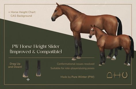 PW Horse Height Slider (Fixed & Compatible) | Patreon Horse Hoof, Sims Medieval, Sims 4 Tsr, Horse Saddle Pads, Free Sims 4, Sims Ideas, Role Player, Sims 4 Mods Clothes, Sims 4 Game